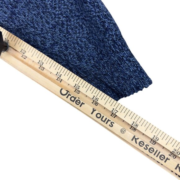 Nusta 100% Baby Alpaca Texture Sweater Adults M Blue Soft Warm Full Zip - Picture 10 of 10